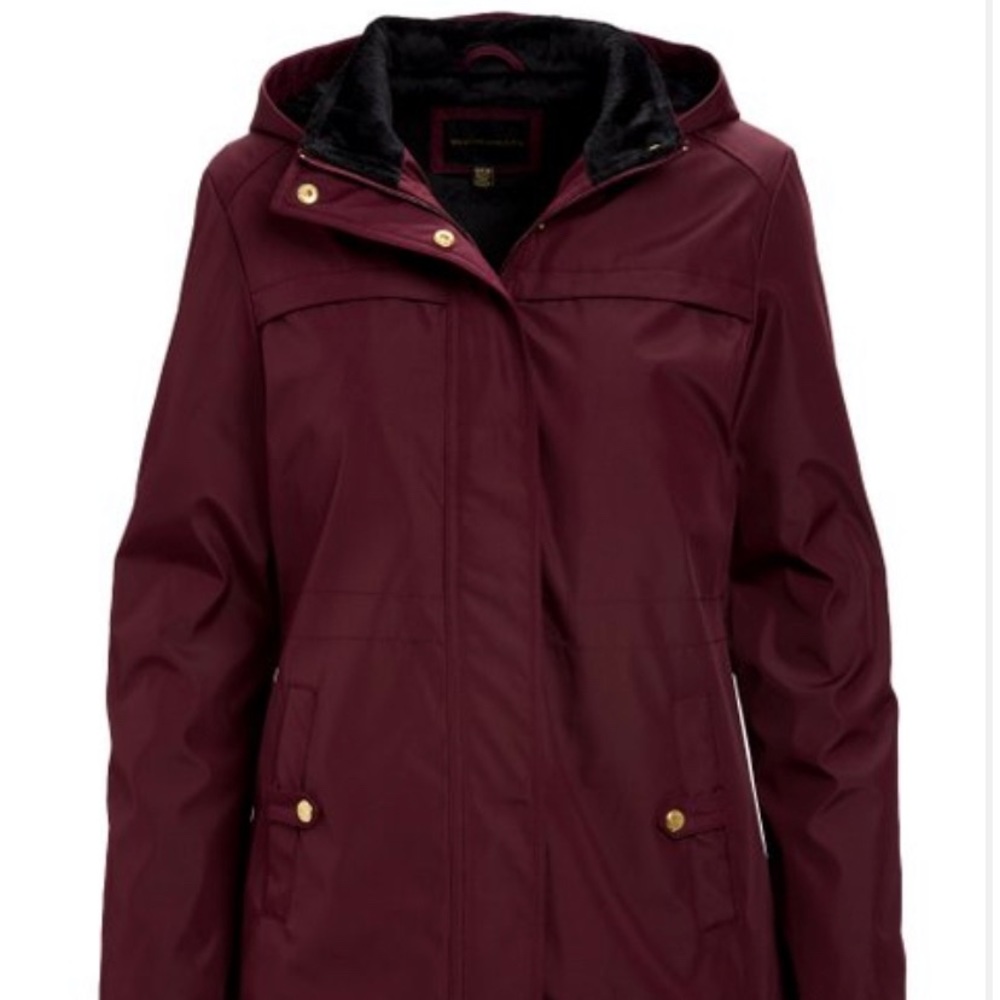 Bordeaux Bonded Hooded Anorak